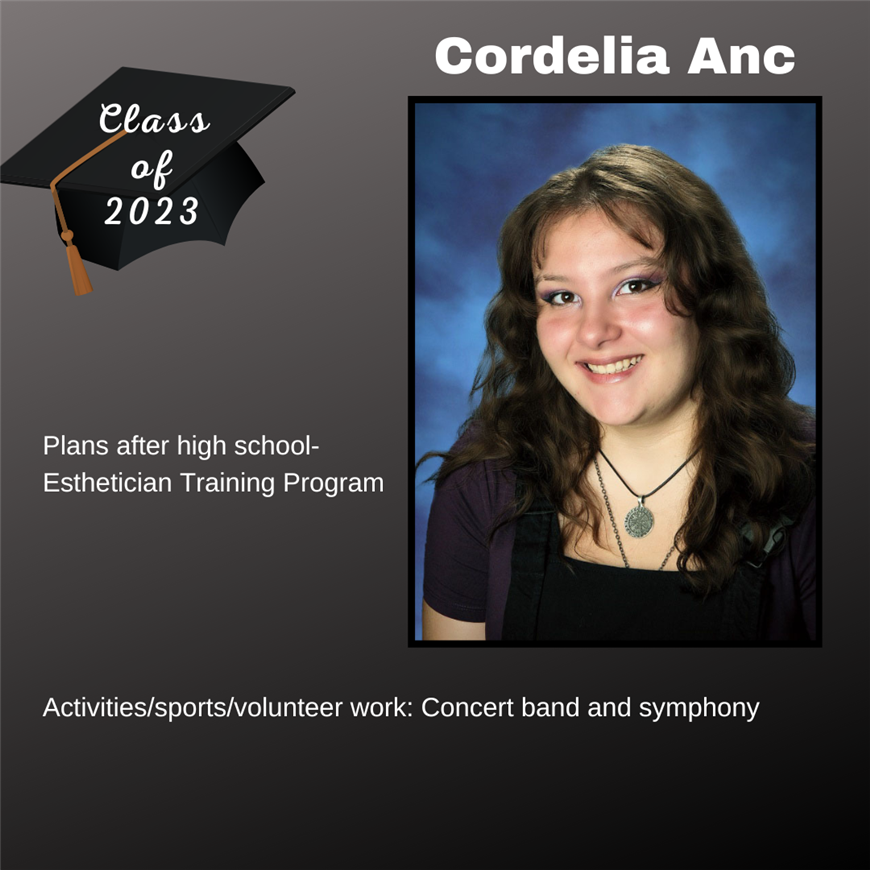 Top 25 Grad, Cordelia Anc